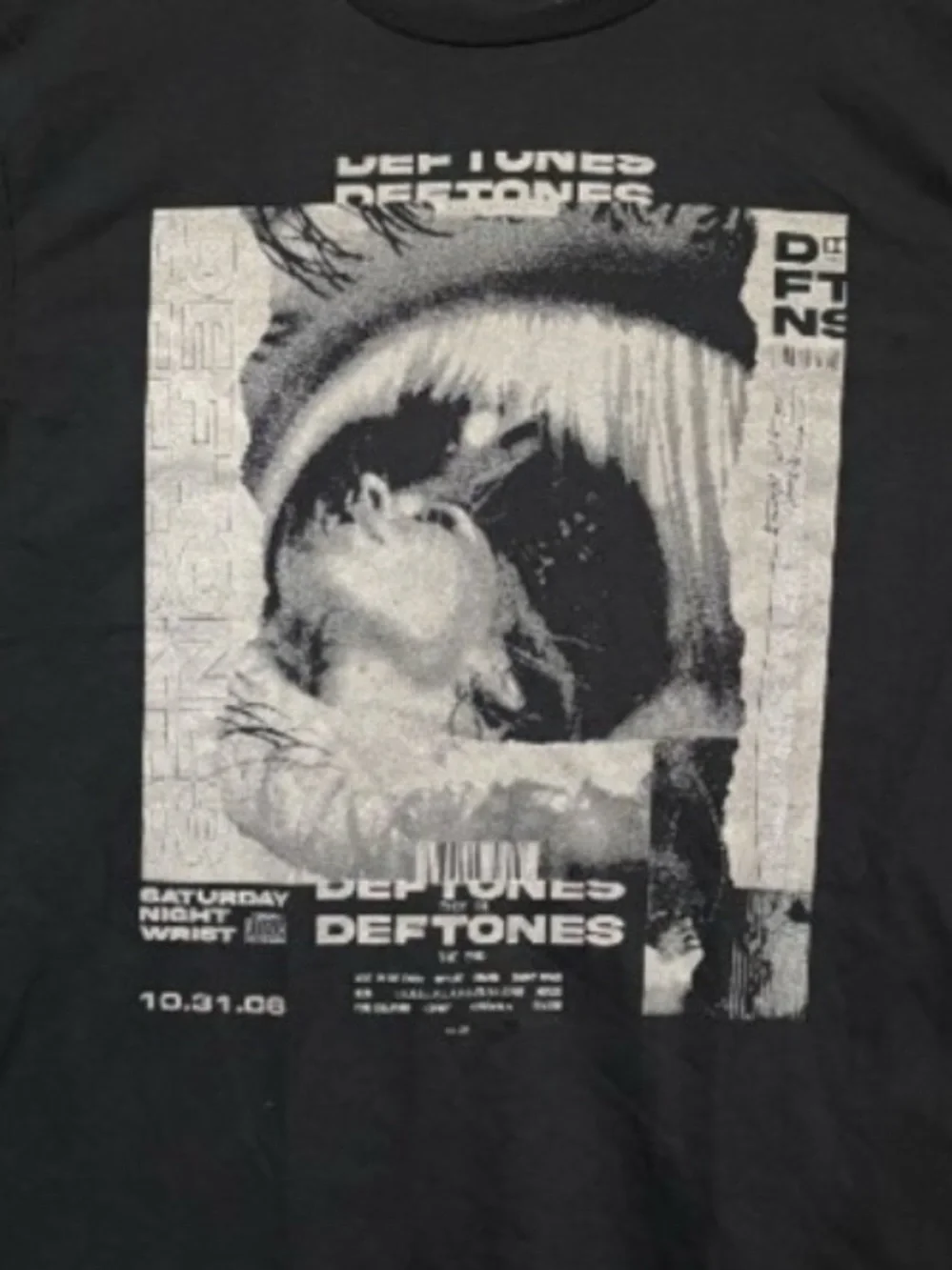 Black Graphic Band T‑Shirt